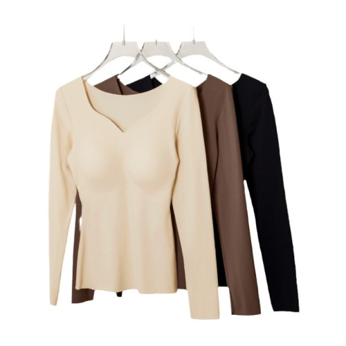 一體式打底帶胸墊免穿文胸玻色因無痕肌底衣8864 一體式打底帶胸墊免穿文胸玻色因無痕肌底衣8864