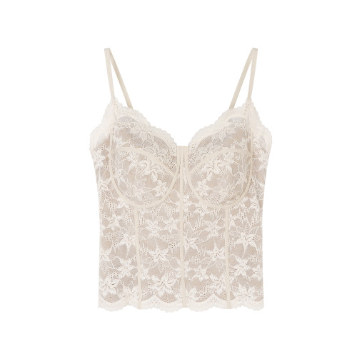 JoyceBra 純欲風蕾絲保暖背心女帶胸墊修身吊帶內搭外穿打底上衣 JoyceBra 純欲風蕾絲保暖背心女帶胸墊修身吊帶內搭外穿打底上衣