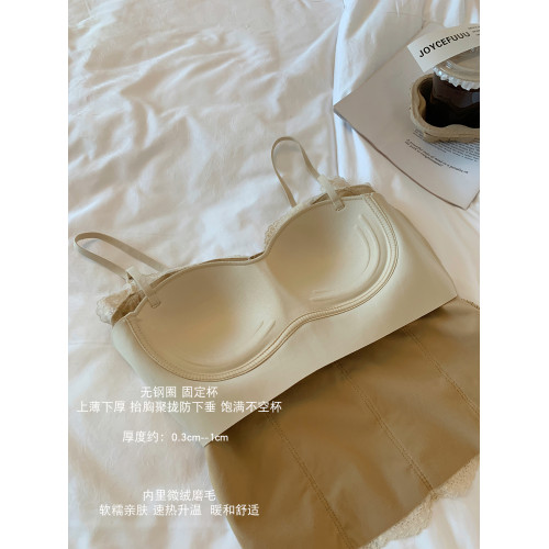 JoyceBra 純欲風蕾絲保暖背心女帶胸墊修身吊帶內搭外穿打底上衣 JoyceBra 純欲風蕾絲保暖背心女帶胸墊修身吊帶內搭外穿打底上衣