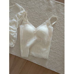 法法的蕾絲保暖背心 加棉抗靜電常呵護自帶胸墊親膚磨毛秋冬吊帶