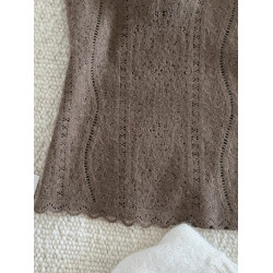 毛絨絨蕾絲法式內搭美背內衣女帶胸墊顯瘦吊帶背心可外穿保暖打底