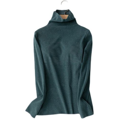 德絨帶胸墊長袖半高領保暖內衣女秋冬陽離子雙面絨打底衫上衣外穿 德絨帶胸墊長袖半高領保暖內衣女秋冬陽離子雙面絨打底衫上衣外穿