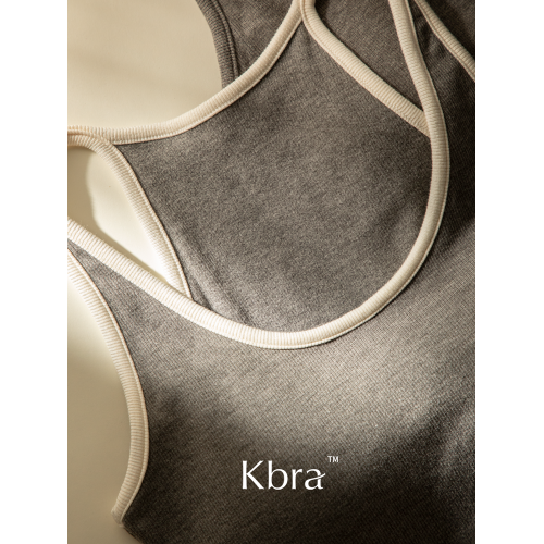 Kbra法式撞色珍珠絨保暖背心女秋冬帶胸墊美背吊帶內搭外穿打底衫 Kbra法式撞色珍珠絨保暖背心女秋冬帶胸墊美背吊帶內搭外穿打底衫