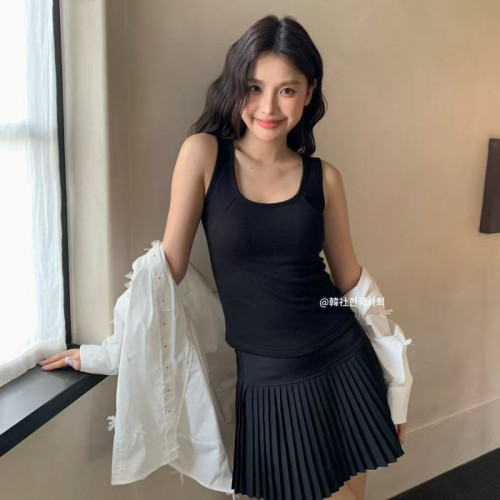 韓社修身內搭王磨毛髮熱內衣女秋冬舒適固定杯遮腐乳保暖背心上衣 韓社修身內搭王磨毛髮熱內衣女秋冬舒適固定杯遮腐乳保暖背心上衣