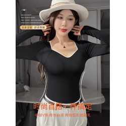 無痕2025秋冬新款保暖內衣免穿文胸內搭肌底打底衫帶胸墊長袖秋衣