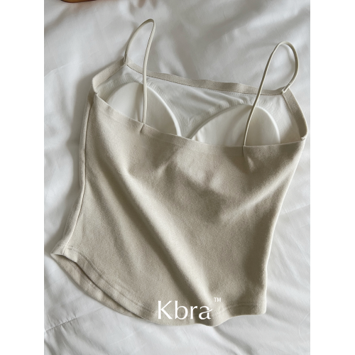 Kbra自髮熱無痕保暖吊帶背心女2025新款打底上衣外穿內搭帶胸墊 Kbra自髮熱無痕保暖吊帶背心女2025新款打底上衣外穿內搭帶胸墊