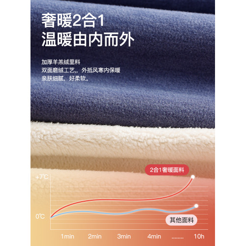 保暖背心男士加厚加絨德髮熱內衣打底衫無袖馬甲坎肩秋冬上衣大碼