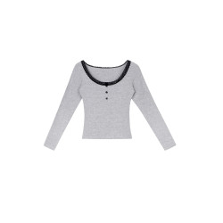 JoyceBra帶胸墊打底衫保暖內衣女秋冬加厚螺紋棉內搭外穿顯瘦秋衣