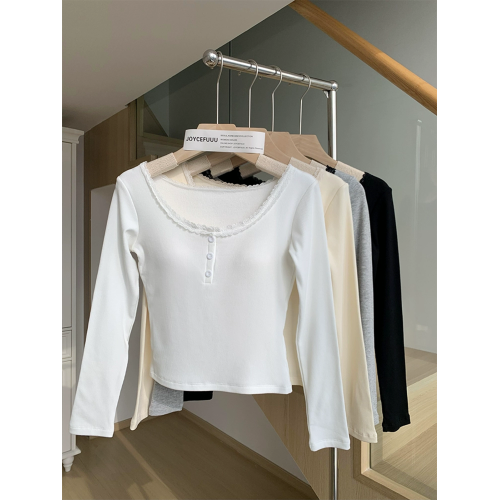 JoyceBra帶胸墊打底衫保暖內衣女秋冬加厚螺紋棉內搭外穿顯瘦秋衣