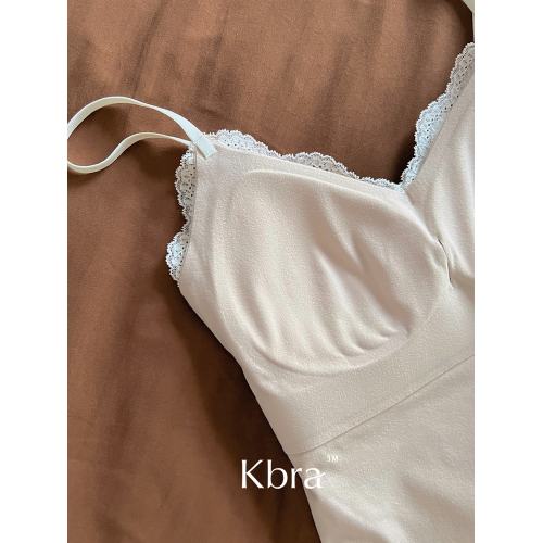 Kbra法式蕾絲磨毛吊帶背心女2025新款帶胸墊內搭外穿一體打底上衣 Kbra法式蕾絲磨毛吊帶背心女2025新款帶胸墊內搭外穿一體打底上衣