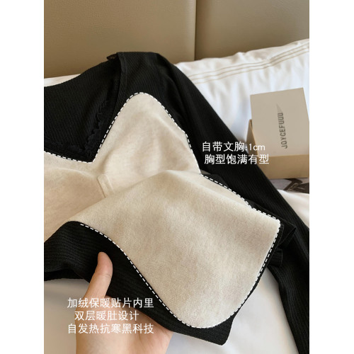 JoyceBra帶胸墊羊絨蠶絲保暖內衣秋冬加絨發熱顯瘦秋衣秋褲套裝女