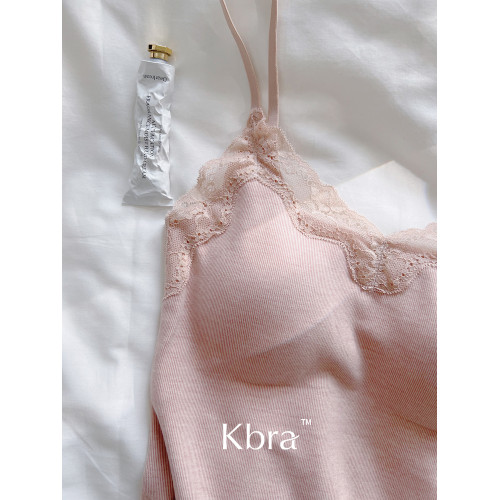 Kbra蕾絲v領保暖背心女2025新款冬季微磨毛自髮熱帶胸墊內搭上衣 Kbra蕾絲v領保暖背心女2025新款冬季微磨毛自髮熱帶胸墊內搭上衣