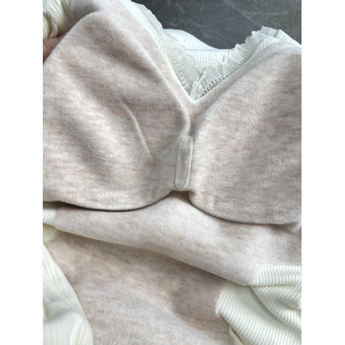 羊絨蠶絲秋冬修身長款保暖內搭打底衫內衣帶胸墊女士秋衣秋褲套裝 羊絨蠶絲秋冬修身長款保暖內搭打底衫內衣帶胸墊女士秋衣秋褲套裝