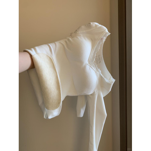 7A羊絨保暖內衣女款帶胸墊一體加絨加厚內搭上衣外穿秋衣秋褲套裝 7A羊絨保暖內衣女款帶胸墊一體加絨加厚內搭上衣外穿秋衣秋褲套裝