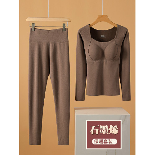 石墨烯保暖內衣套裝女2025冬季帶胸墊秋衣秋褲內穿加絨加厚髮熱 石墨烯保暖內衣套裝女2025冬季帶胸墊秋衣秋褲內穿加絨加厚髮熱
