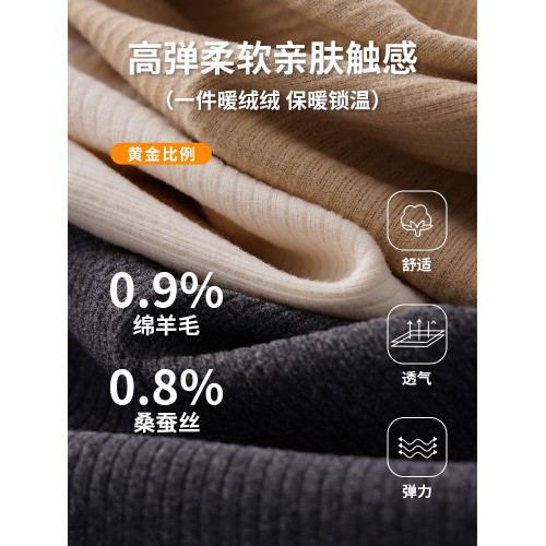 桑蠶絲羊絨保暖內衣女加絨吊帶背心2025秋冬帶胸墊蕾絲內搭打底 桑蠶絲羊絨保暖內衣女加絨吊帶背心2025秋冬帶胸墊蕾絲內搭打底