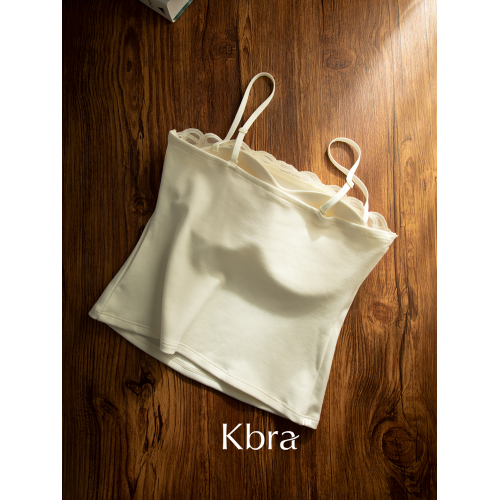 Kbra法式蕾絲領保暖背心女2025新款帶胸墊冬季加絨內搭打底上衣 Kbra法式蕾絲領保暖背心女2025新款帶胸墊冬季加絨內搭打底上衣