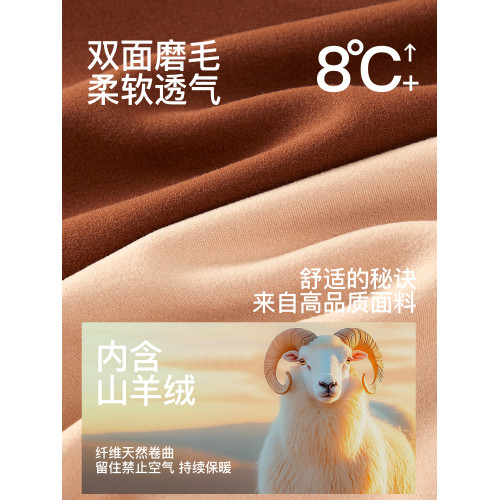 微內薇羊絨保暖背心女士帶胸墊2025新款冬季加絨加厚大碼胖mm上衣 微內薇羊絨保暖背心女士帶胸墊2025新款冬季加絨加厚大碼胖mm上衣