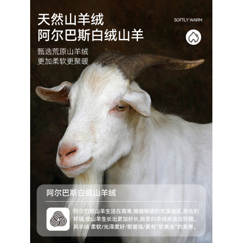 貓人德絨保暖內衣女士帶胸墊加絨自髮熱山羊絨打底衫無痕秋衣冬季