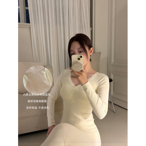 保暖內衣女士帶胸墊加絨加厚髮熱綿羊毛打底秋衣秋褲2025新款冬季 保暖內衣女士帶胸墊加絨加厚髮熱綿羊毛打底秋衣秋褲2025新款冬季