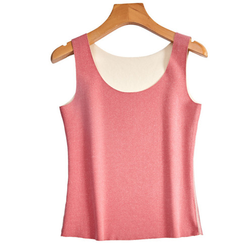 大碼加長保暖背心女無痕雙面德絨加絨馬甲秋冬媽媽打底內衣女無袖 大碼加長保暖背心女無痕雙面德絨加絨馬甲秋冬媽媽打底內衣女無袖