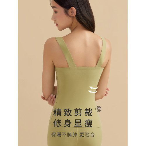 保暖背心女款羊毛加絨加厚秋衣無痕內衣吊帶帶胸墊髮熱冬打底上衣 保暖背心女款羊毛加絨加厚秋衣無痕內衣吊帶帶胸墊髮熱冬打底上衣