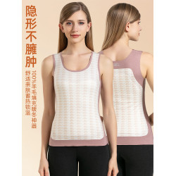 德絨保暖背心女士2025新款秋冬加絨加厚無痕內搭吊帶打底內衣