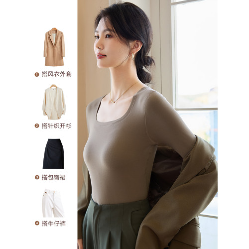 恒源祥保暖內衣女無痕秋衣內穿bra帶胸墊免穿文胸打底衫上衣冬季 恒源祥保暖內衣女無痕秋衣內穿bra帶胸墊免穿文胸打底衫上衣冬季