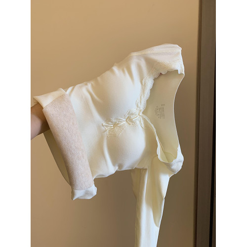 蠶絲羊絨保暖內衣女加絨加厚秋衣秋褲套裝2025秋冬帶胸墊修身上衣 蠶絲羊絨保暖內衣女加絨加厚秋衣秋褲套裝2025秋冬帶胸墊修身上衣