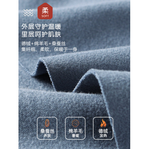 固定杯德絨自髮熱保暖內衣女帶胸墊羊毛蠶絲秋衣秋褲美膚冬季套裝 固定杯德絨自髮熱保暖內衣女帶胸墊羊毛蠶絲秋衣秋褲美膚冬季套裝