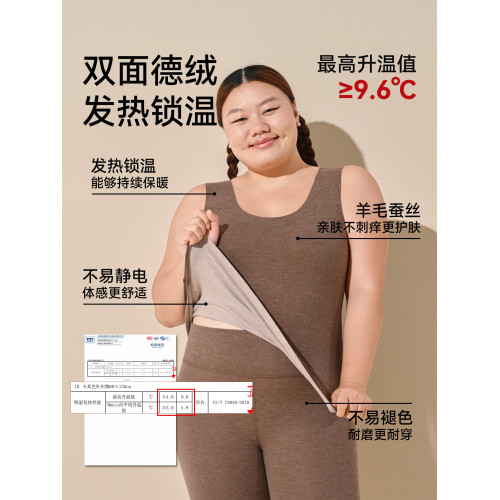 朵凡妮德絨保暖背心女款冬內衣加絨2025新款羊絨打底內搭貼身大碼 朵凡妮德絨保暖背心女款冬內衣加絨2025新款羊絨打底內搭貼身大碼