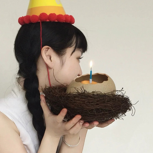 鳥巢蛋殼碗創意鴕鳥蛋餐具燒烤店甜品店擺盤生日特色餐廳拍照餐盤 鳥巢蛋殼碗創意鴕鳥蛋餐具燒烤店甜品店擺盤生日特色餐廳拍照餐盤