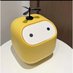 忍者桌面垃圾桶臥室辦公室迷你收納桶帶蓋按壓式車用紙巾簍