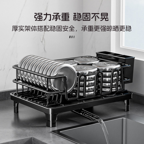temu雙層碗碟架 可伸縮廚房餐盤瀝水架子 temu雙層碗碟架 可伸縮廚房餐盤瀝水架子