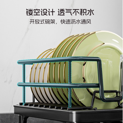 temu雙層碗碟架 可伸縮廚房餐盤瀝水架子 temu雙層碗碟架 可伸縮廚房餐盤瀝水架子