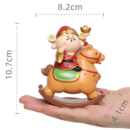 【馬上有錢】財神爺搖搖馬擺件玄關財神辦公室工位財運桌面裝飾品 【馬上有錢】財神爺搖搖馬擺件玄關財神辦公室工位財運桌面裝飾品