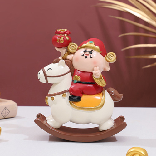 【馬上有錢】財神爺搖搖馬擺件玄關財神辦公室工位財運桌面裝飾品 【馬上有錢】財神爺搖搖馬擺件玄關財神辦公室工位財運桌面裝飾品