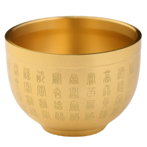 黃銅米缸百福缸杯鐵藝書房辦公室小擺件工藝品精雕福字古風銅擺件 黃銅米缸百福缸杯鐵藝書房辦公室小擺件工藝品精雕福字古風銅擺件