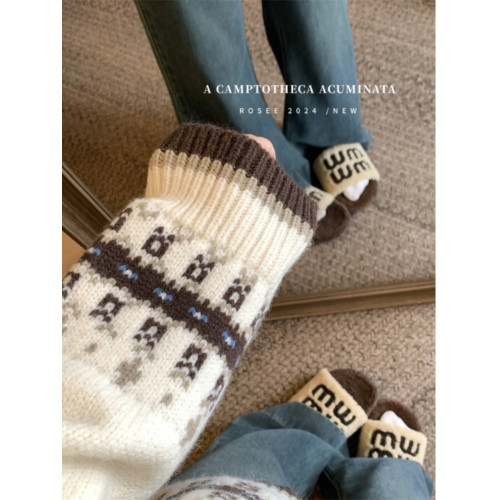 大碼復古學院風軟糯連帽毛衣女冬季時尚針織開衫外套胖MM顯瘦上衣