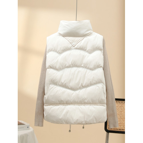 白鴨絨羽絨馬夾女短款2025年新款韓版輕薄馬甲百搭坎肩背心秋冬潮 白鴨絨羽絨馬夾女短款2025年新款韓版輕薄馬甲百搭坎肩背心秋冬潮