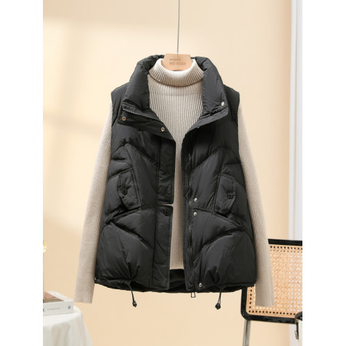 白鴨絨羽絨馬夾女短款2025年新款韓版輕薄馬甲百搭坎肩背心秋冬潮 白鴨絨羽絨馬夾女短款2025年新款韓版輕薄馬甲百搭坎肩背心秋冬潮