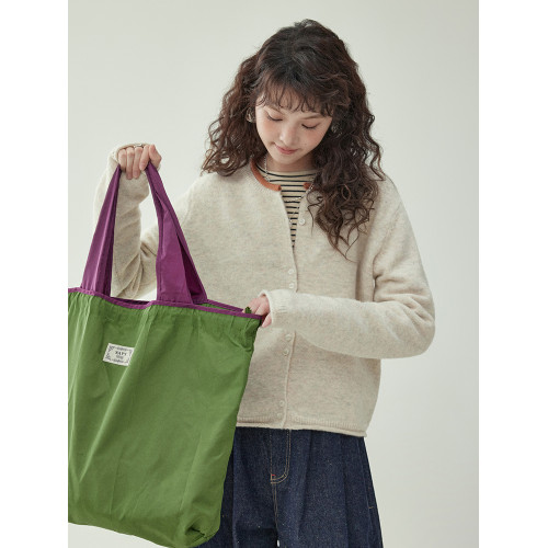 「北島AMUU原創」拼色圓領羊毛針織毛衣女秋冬季外套卷邊開衫上衣 「北島AMUU原創」拼色圓領羊毛針織毛衣女秋冬季外套卷邊開衫上衣