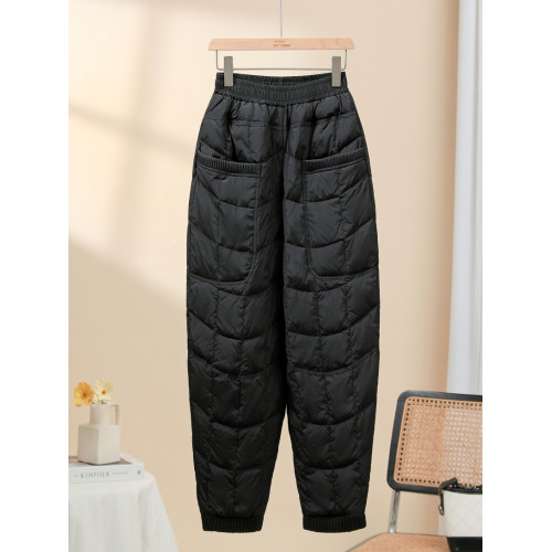 羽絨褲女2025年新款高腰保暖外穿九分褲加厚白鴨絨休閒褲冬季大碼 羽絨褲女2025年新款高腰保暖外穿九分褲加厚白鴨絨休閒褲冬季大碼