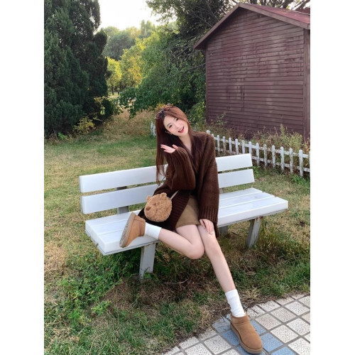 復古美拉德套裝慵懶風軟糯毛衣開衫女秋冬2025新款針織背心兩件套