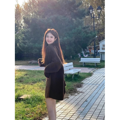 復古美拉德套裝慵懶風軟糯毛衣開衫女秋冬2025新款針織背心兩件套