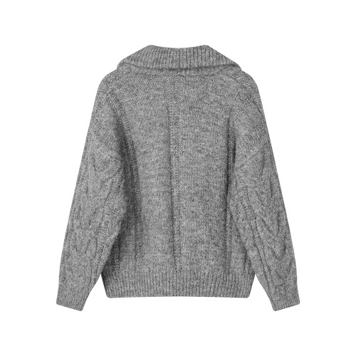 XinmonLee慵懶風氣質軟糯拉鍊毛衣針織外套休閒寬松韓系上衣冬季 XinmonLee慵懶風氣質軟糯拉鍊毛衣針織外套休閒寬松韓系上衣冬季