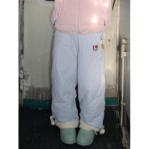 期望Studoo冬季格子拼接加厚棉褲男女慵懶寬松休閒滑雪長褲小個子 期望Studoo冬季格子拼接加厚棉褲男女慵懶寬松休閒滑雪長褲小個子