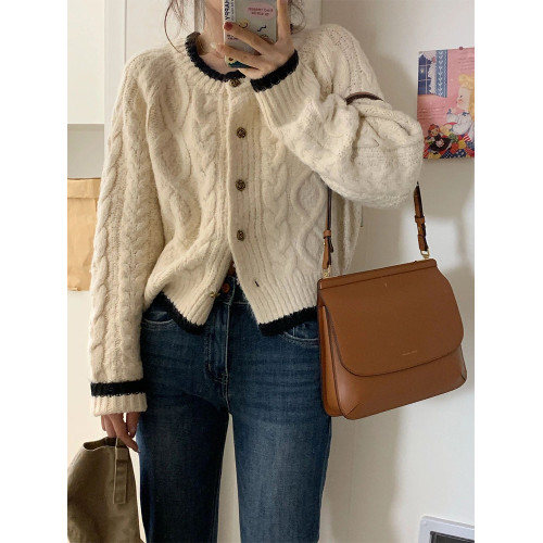 2025早秋裝新款小個子慵懶風高級感針織毛衣女秋冬季韓系開衫外套 2025早秋裝新款小個子慵懶風高級感針織毛衣女秋冬季韓系開衫外套