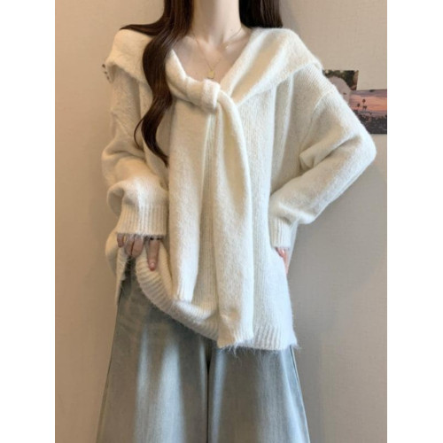 大碼多巴胺穿搭針織毛衣一整套女秋冬穿搭胖mm顯瘦黃色遮屁股上衣