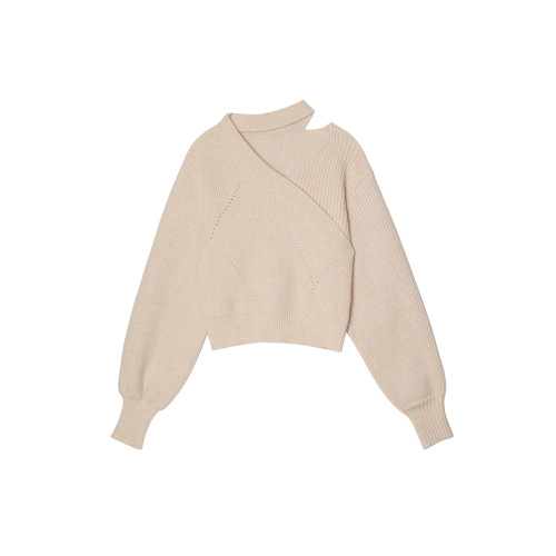 紅色過年穿毛衣女掛脖氛圍感拿捏聖誕紅V領寬松慵懶風針織衫上衣